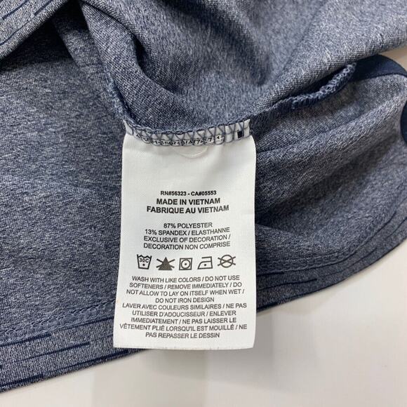 Nike Polo Shirt Mens M Navy Stretch Standard Fit Short Sleeve Performance Golf - Picture 6 of 9